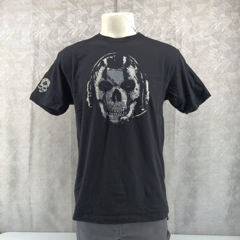 Zero Foxtrot Shirt Men Large Ghost Operator Graphic Print Skull Headset Tactical